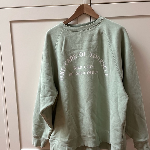 Brunette The Label Sage Green Sweatshirt - Picture 1 of 5